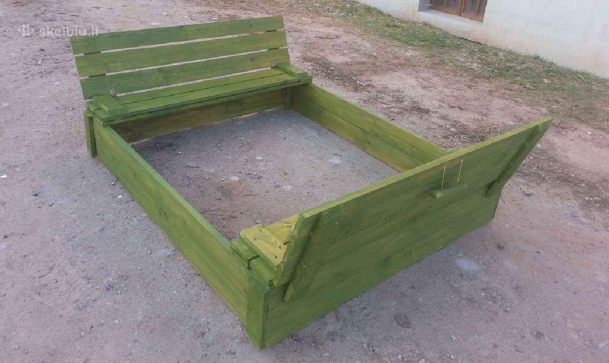 Smelio dezes, smėlio dėžės su stogeliu. - nuotraukos Nr. 5