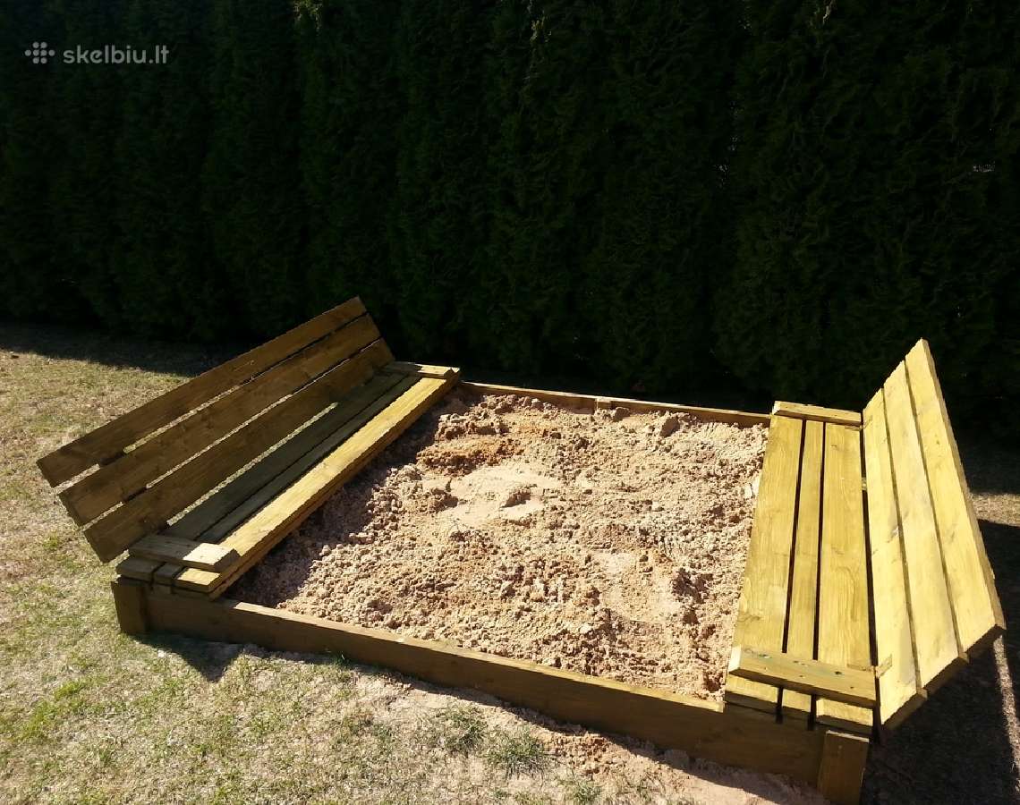 Smelio dezes, smėlio dėžės su stogeliu. - nuotraukos Nr. 6