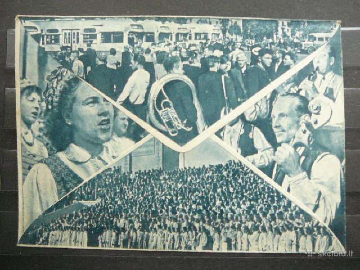 Lssr 1960 Dainu svente Lietuva vokas vvk31 - nuotraukos Nr. 2