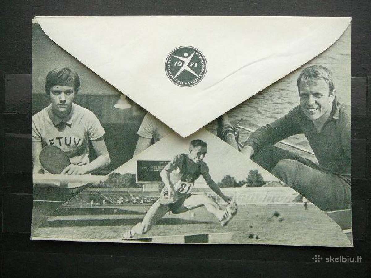 Lssr 1970 Krepsinis Lietuva vokas vvk37 - nuotraukos Nr. 2