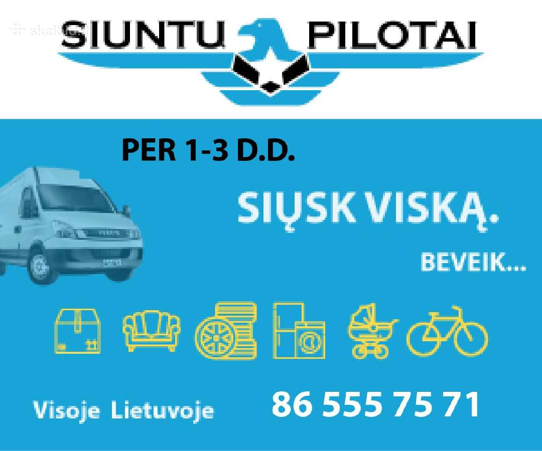 Siuntos, kroviniai visoje lt.