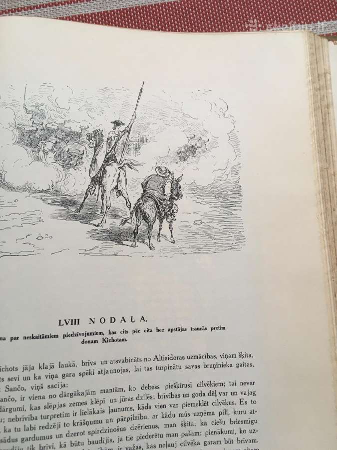 Seno gramata. Latviešu valoda. Dons Kihots 1956 m - nuotraukos Nr. 22