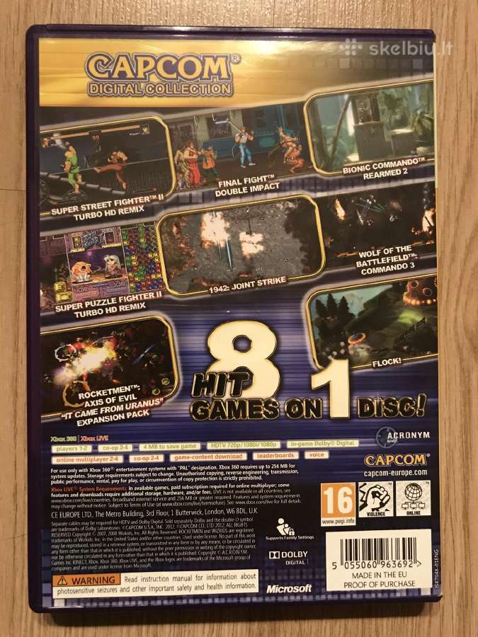 Capcom digital collection xbox360 (Street fighter) - nuotraukos Nr. 2