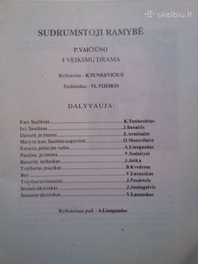 Teatro programa. 1948-1949m - nuotraukos Nr. 6