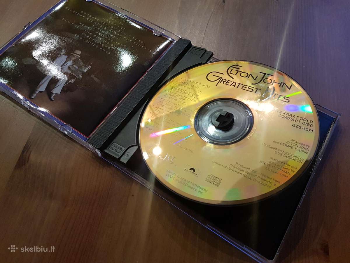 Elton John Greatest Hits (1994, 24 K Gold, CD) - nuotraukos Nr. 3