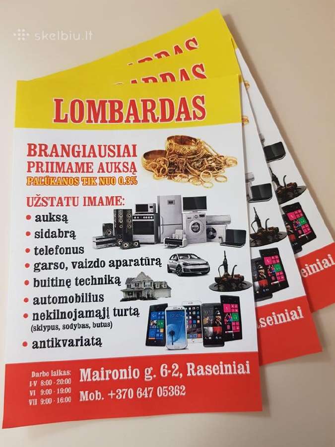 Lombardas Raseiniuose Maironio g. 6-2 - nuotraukos Nr. 2