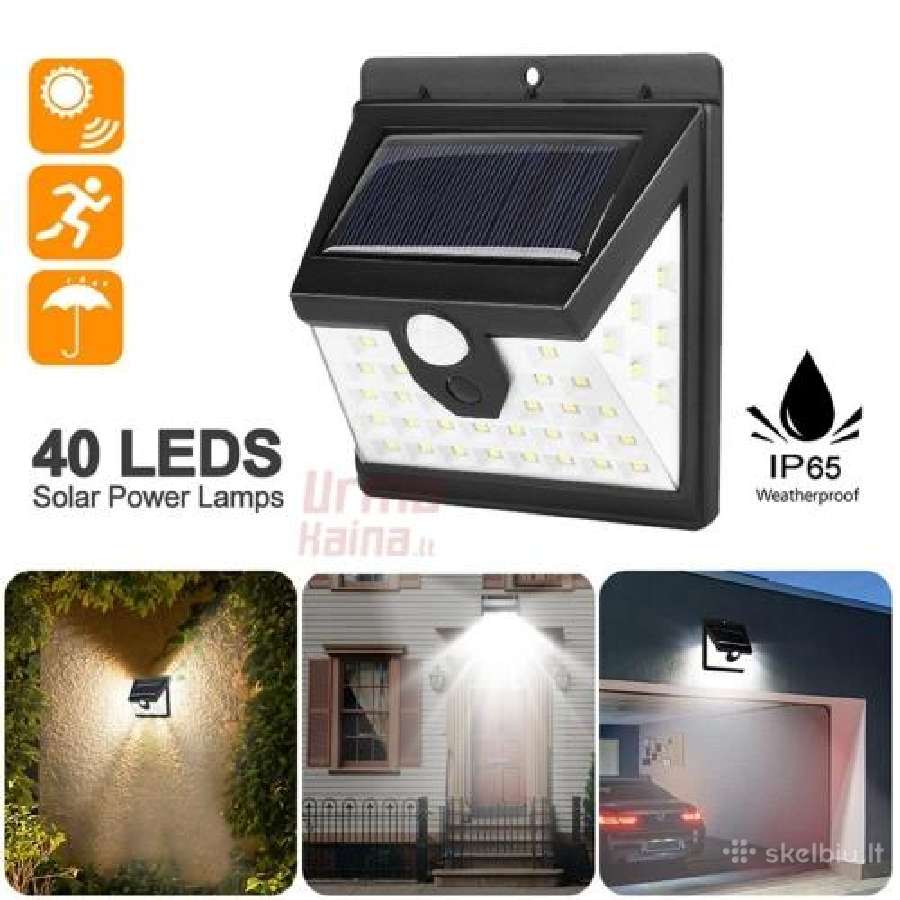 LED Lauko šviestuvai su saulės baterija - nuotraukos Nr. 24
