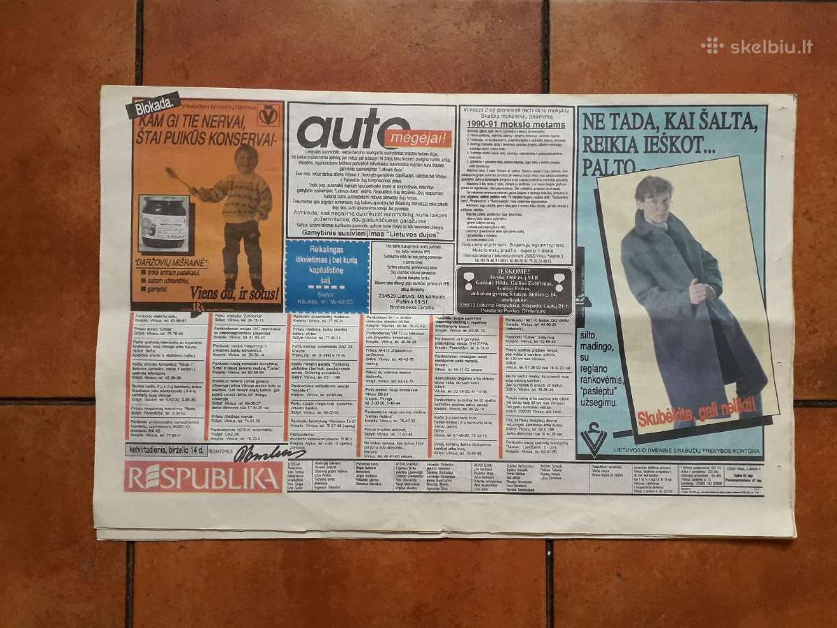 Unikalus "Respublikos" 1990 m. birželio 14d. Nr. - nuotraukos Nr. 5