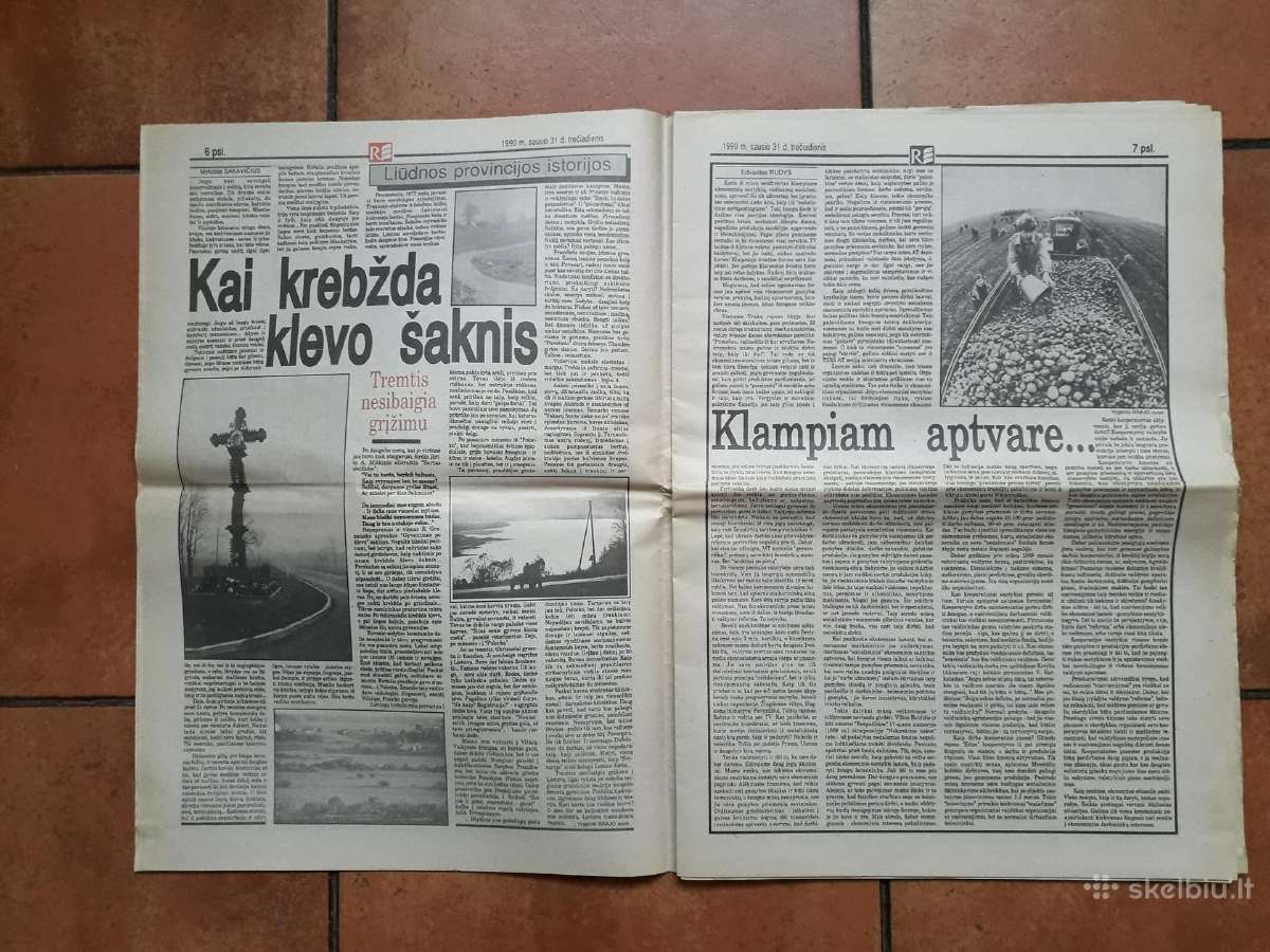 1990-1991 metų "Respublikos" bulvar. laikraščiai - nuotraukos Nr. 6