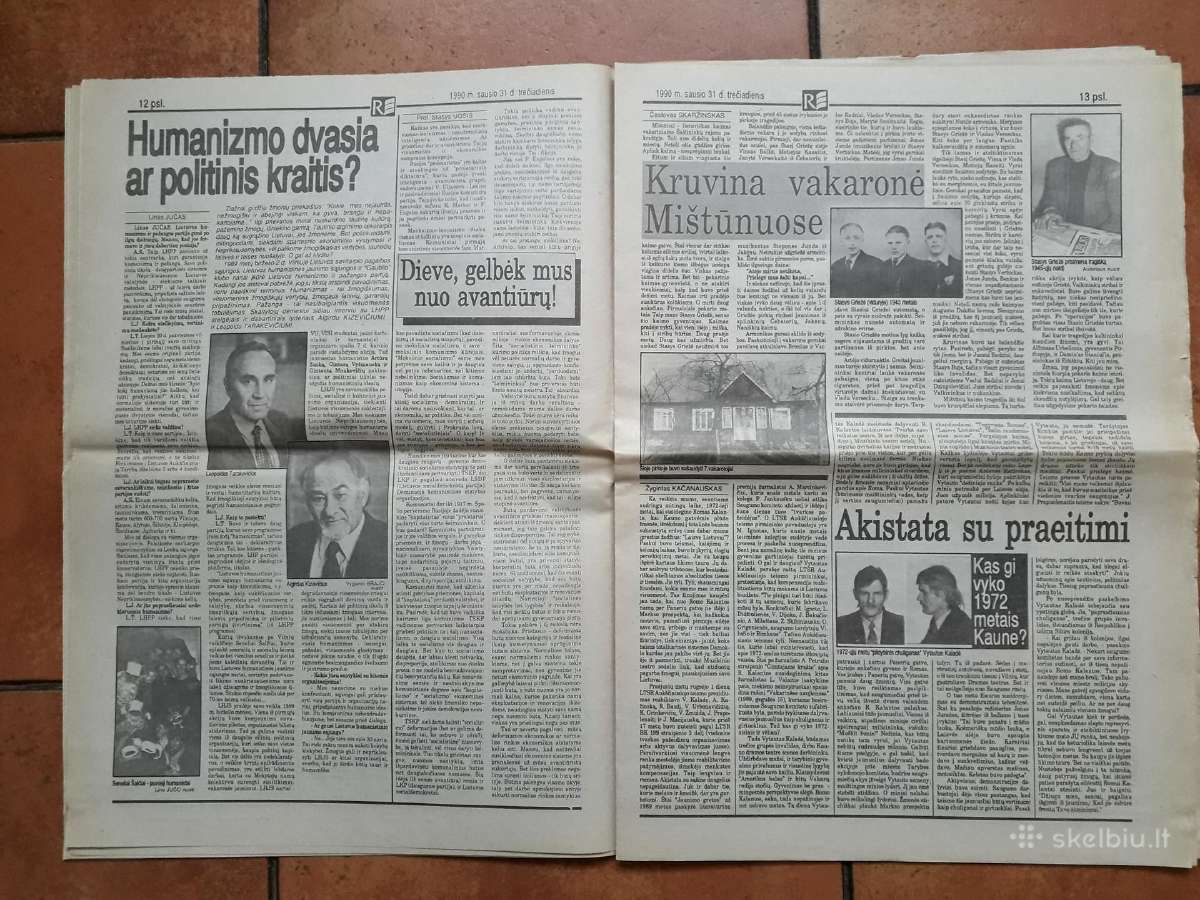 1990-1991 metų "Respublikos" bulvar. laikraščiai - nuotraukos Nr. 9