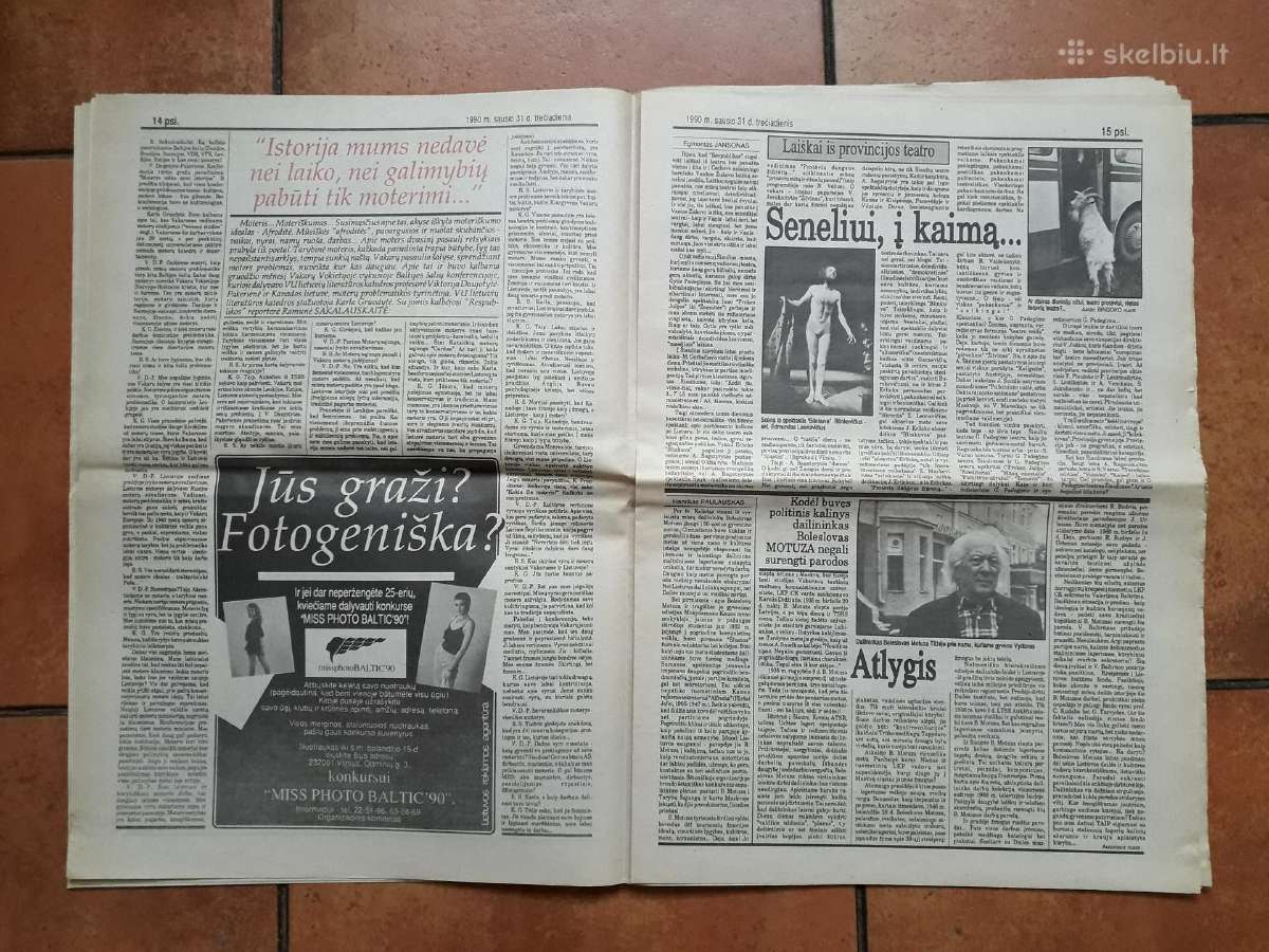 1990-1991 metų "Respublikos" bulvar. laikraščiai - nuotraukos Nr. 10