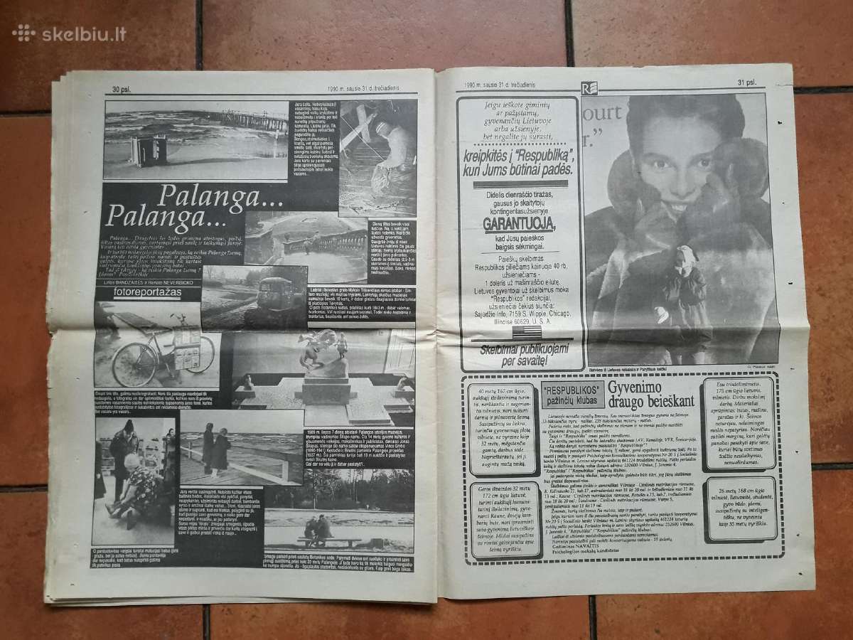 1990-1991 metų "Respublikos" bulvar. laikraščiai - nuotraukos Nr. 18