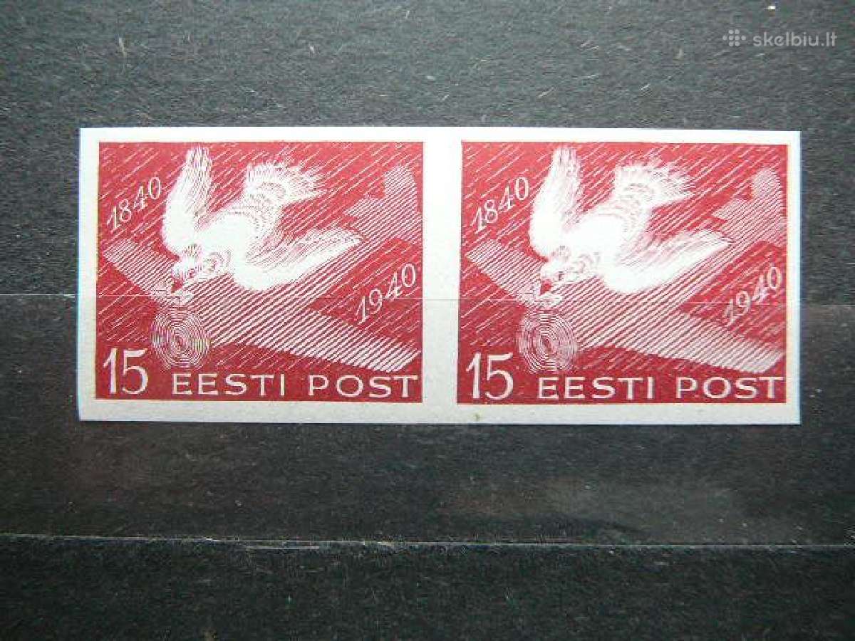 Estija Pauksciai Balandziai 1940 Mnh es162sb