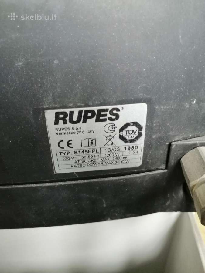 Rupes S145epl dulkiu nusiurbimo siurblys