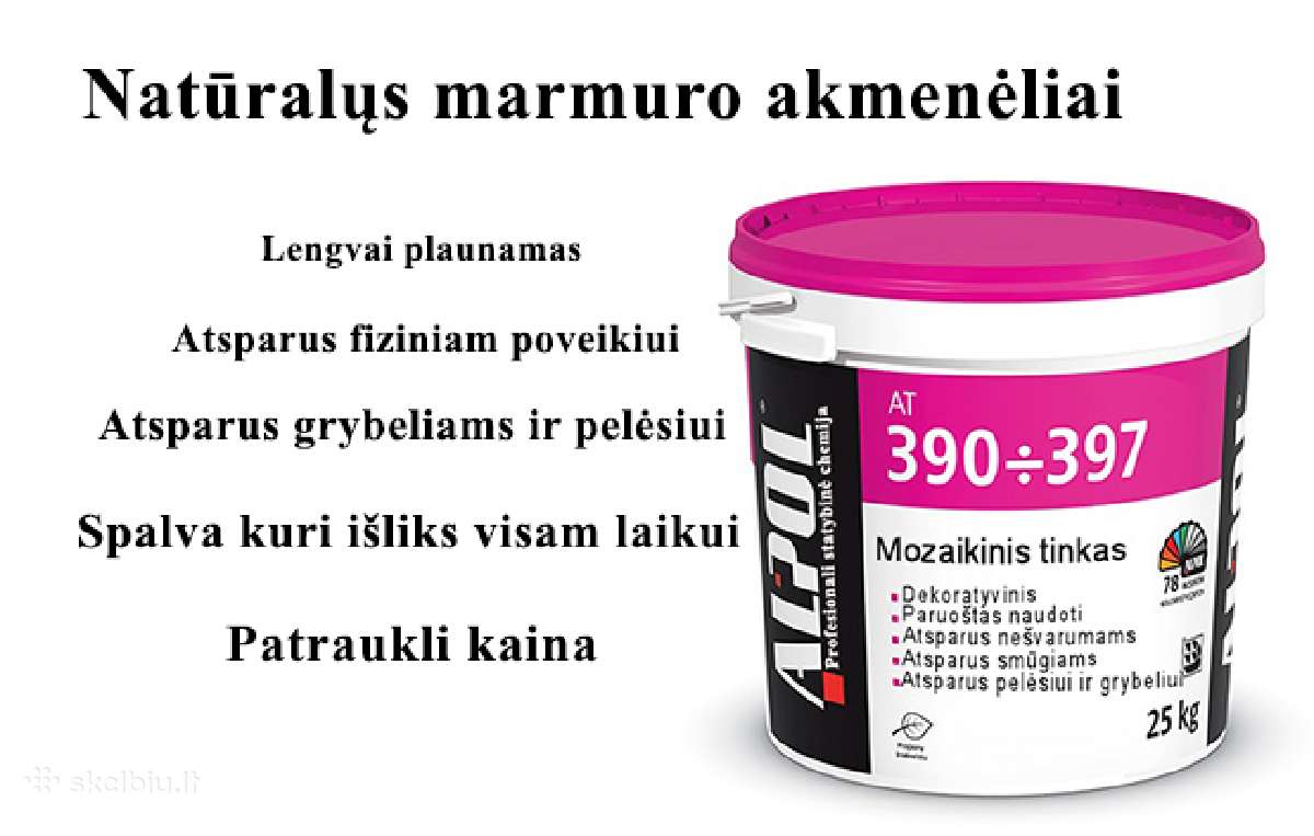 Vidaus bei lauko mozaikinis dekoratyvinis tinkas - nuotraukos Nr. 4