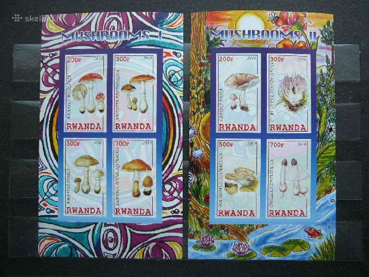 Grybai Ruanda 2010 svarus s844a/b - nuotraukos Nr. 2