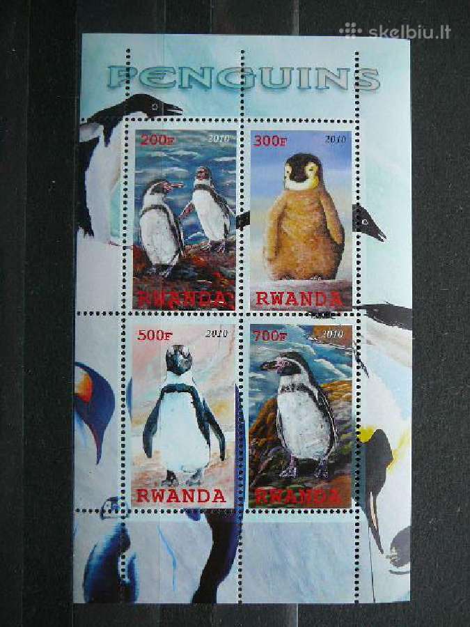 Pingvinai Ruanda 2010 svarus s850a/b