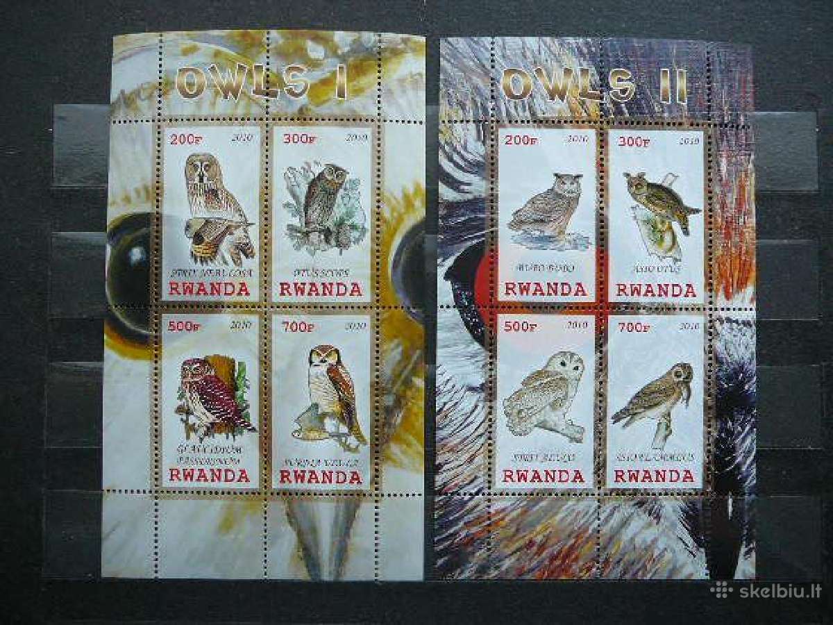 Peledos Pauksciai Ruanda 2010 svarus s852a/b