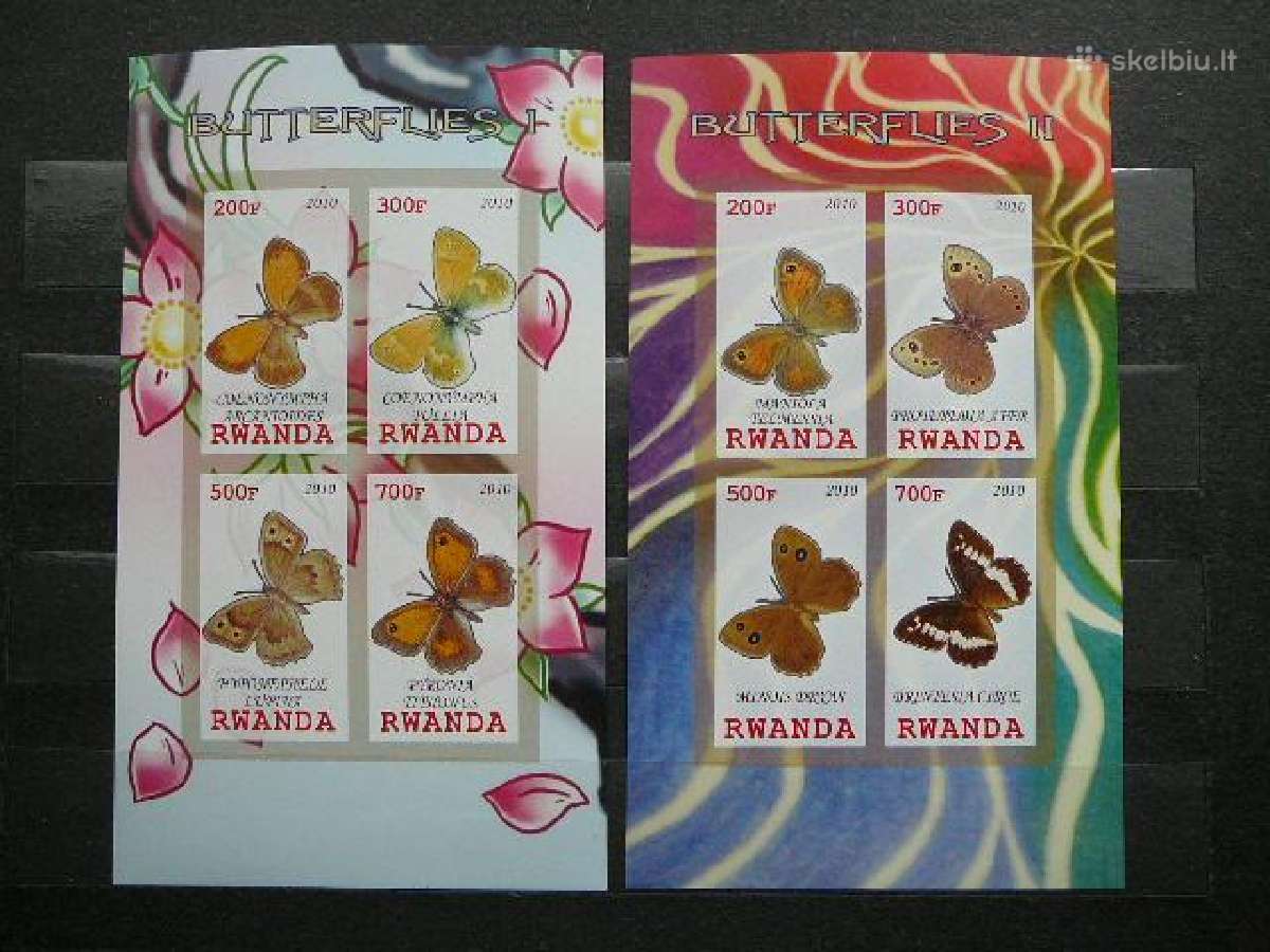 Drugeliai Ruanda 2010 svarus s854a/b - nuotraukos Nr. 2