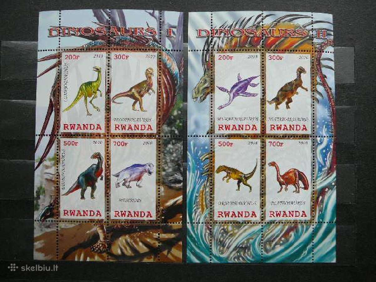 Dinozaurai Ruanda 2010 svarus s856a/b