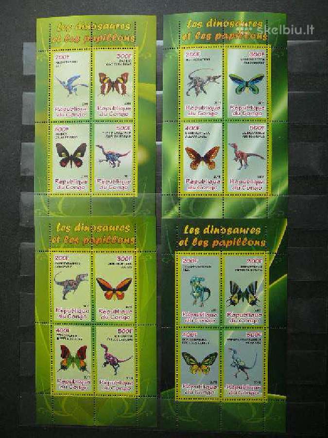 Drugeliai Dinozaurai Kongas 2011 svarus s902a/b