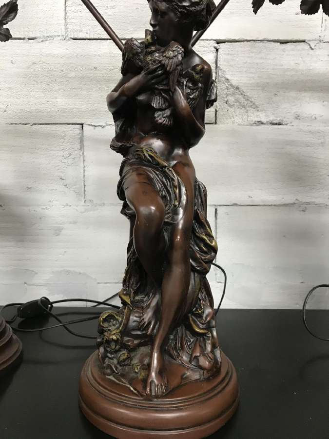 Bronzinės skulptūros šviestuvai - nuotraukos Nr. 4