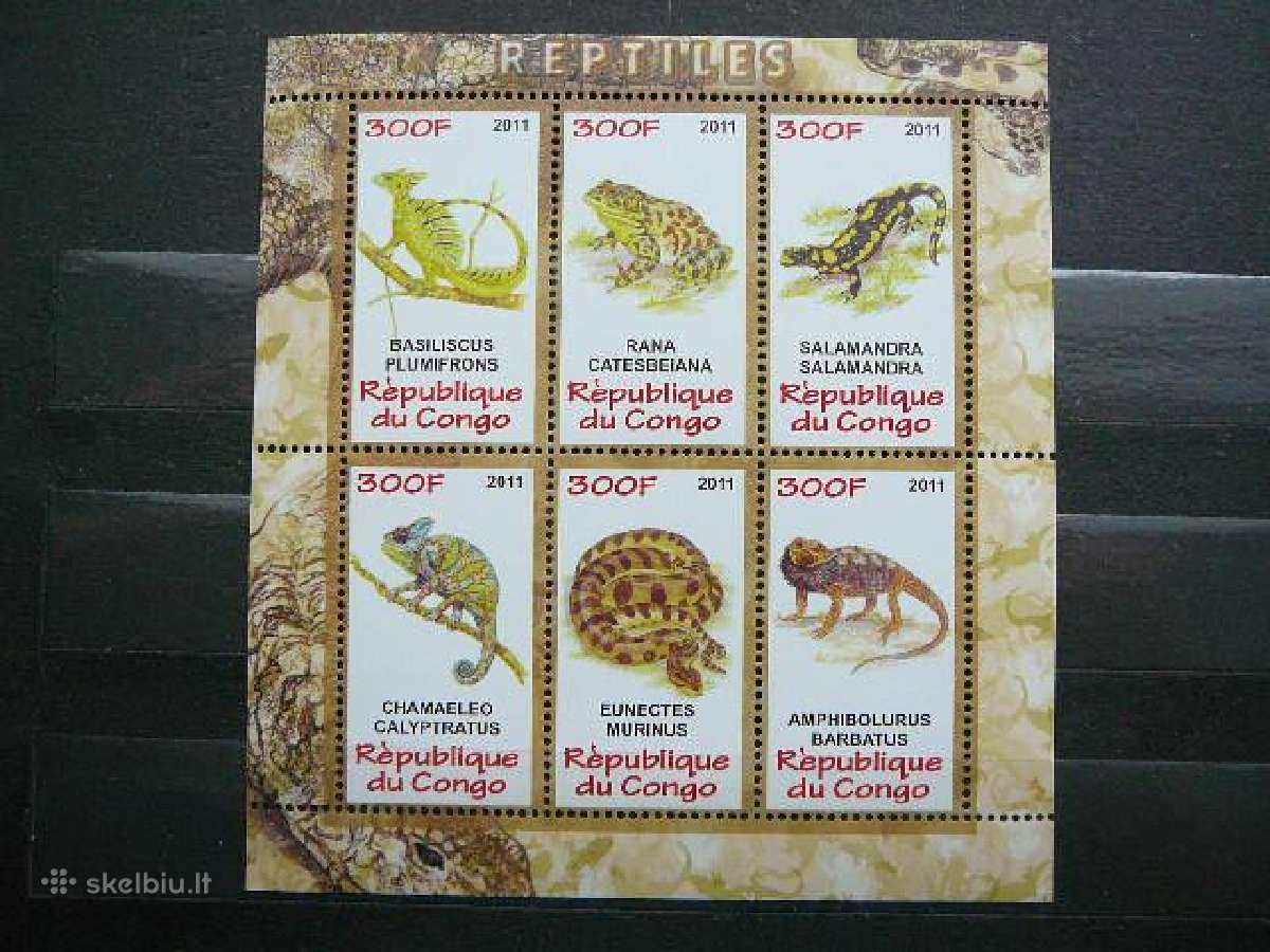 Varles Gyvates Reptilijos Kongas 2011 s948a/b