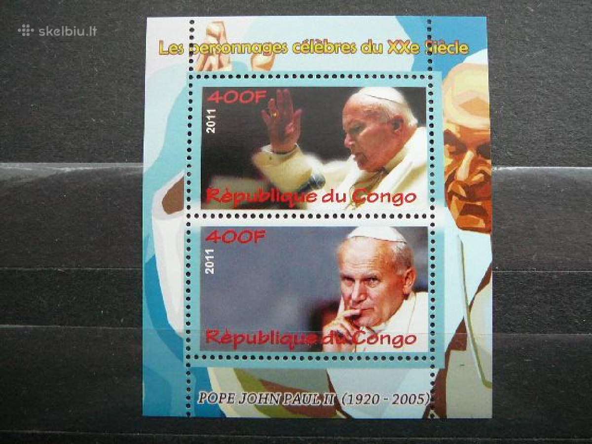 Popiezius Jonas Paulius Kongas 2011 Mnh s961a/b
