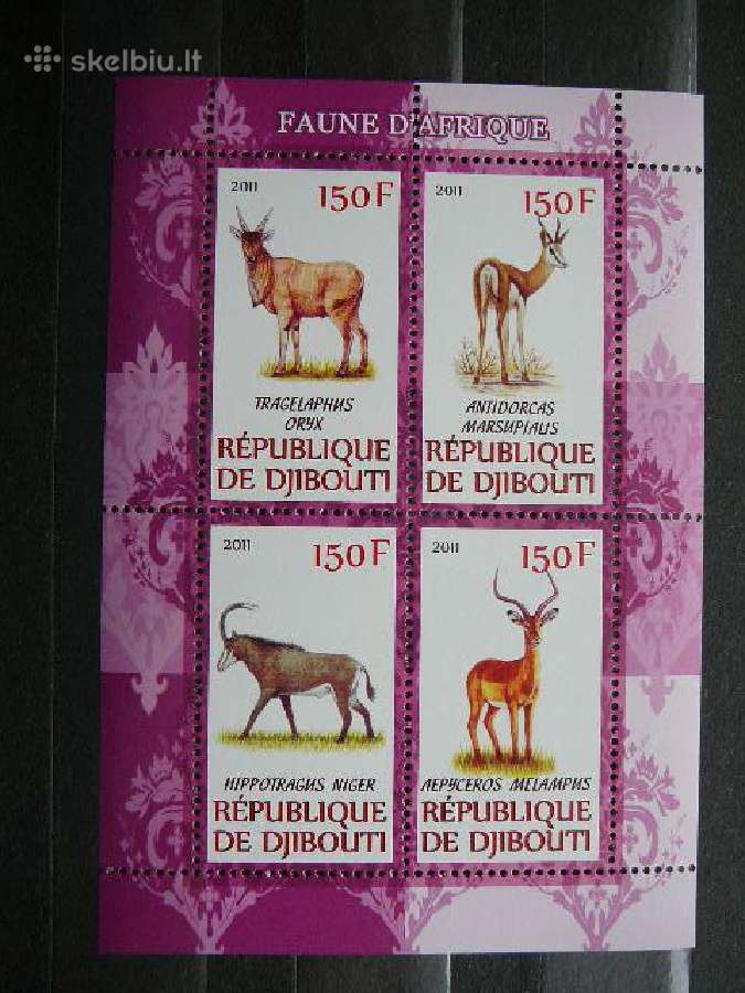 Antilopes Zverys Dzibutis 2011 svarus s965a/b