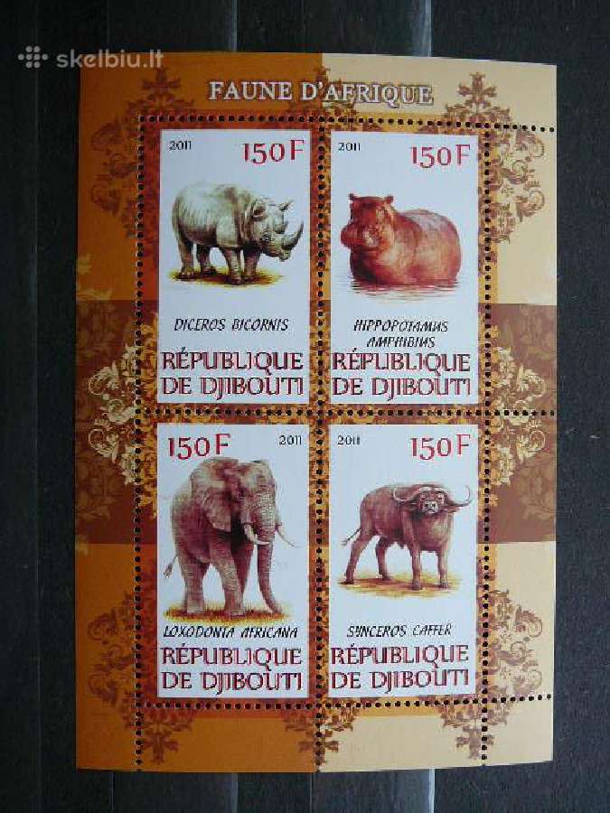 Drambliai Raganosiai Begemotai Dzibutis 2011 s967a
