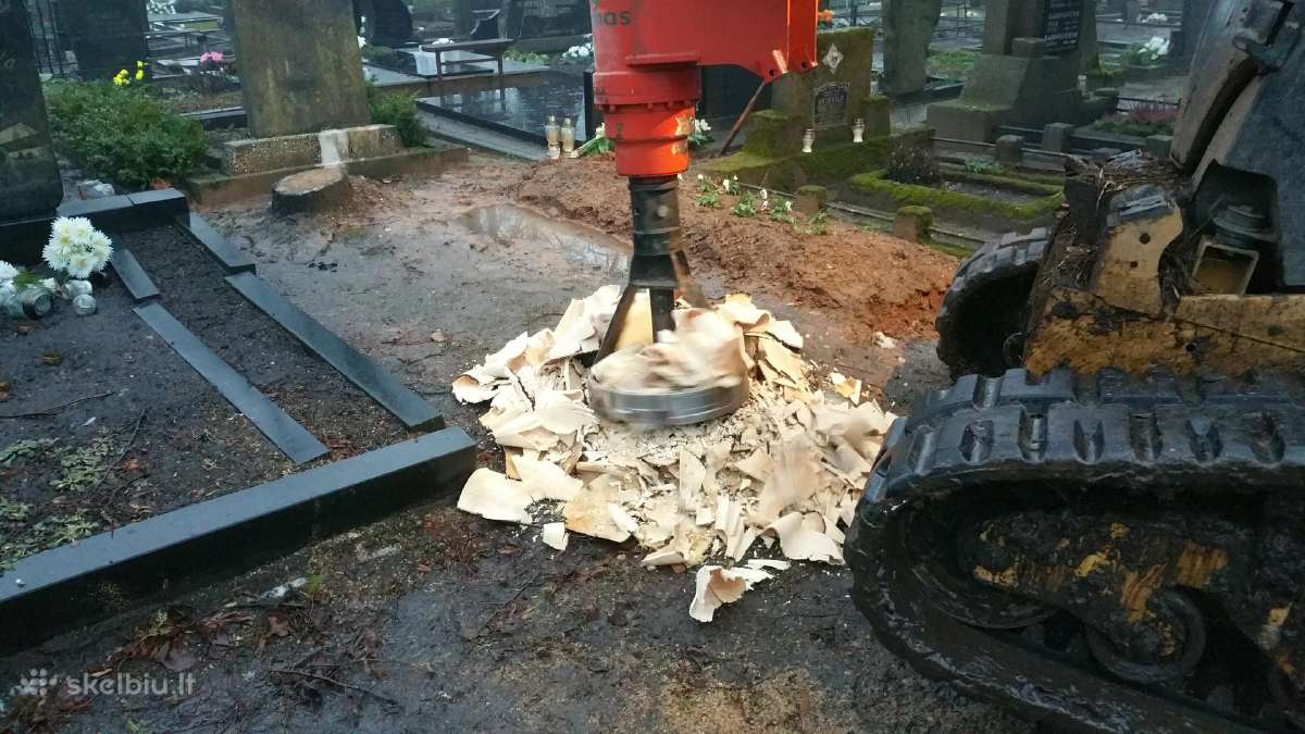 Kelmų ir krūmynų naikinimas galinga freza - nuotraukos Nr. 3