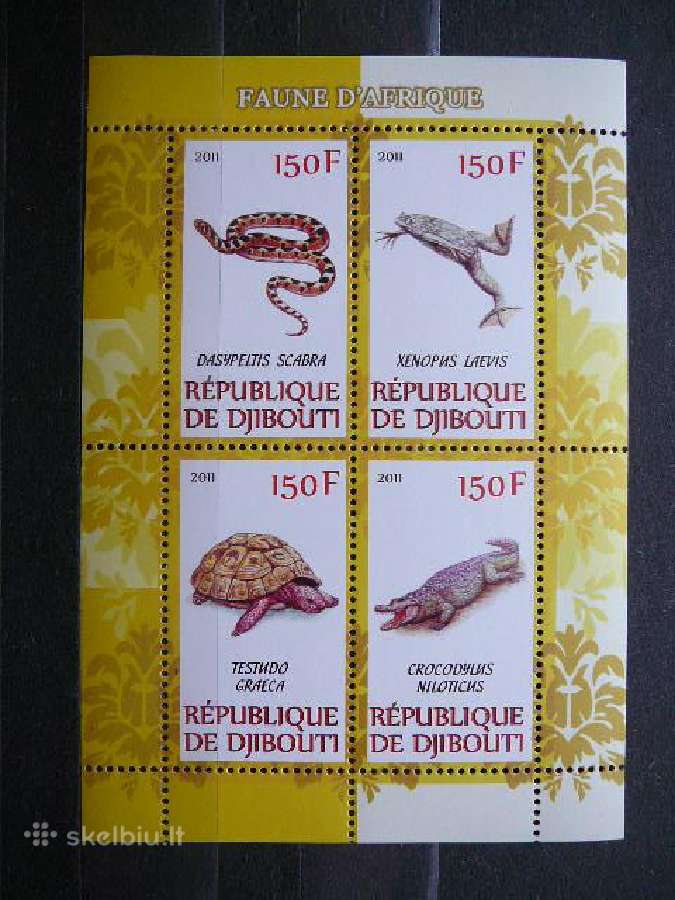 Gyvates Varles Vezliai Dzibutis 2011 Mnh s971a/b