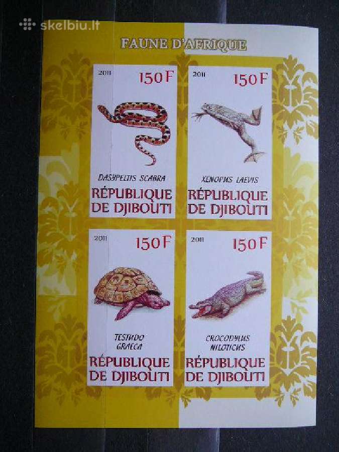 Gyvates Varles Vezliai Dzibutis 2011 Mnh s971a/b - nuotraukos Nr. 2