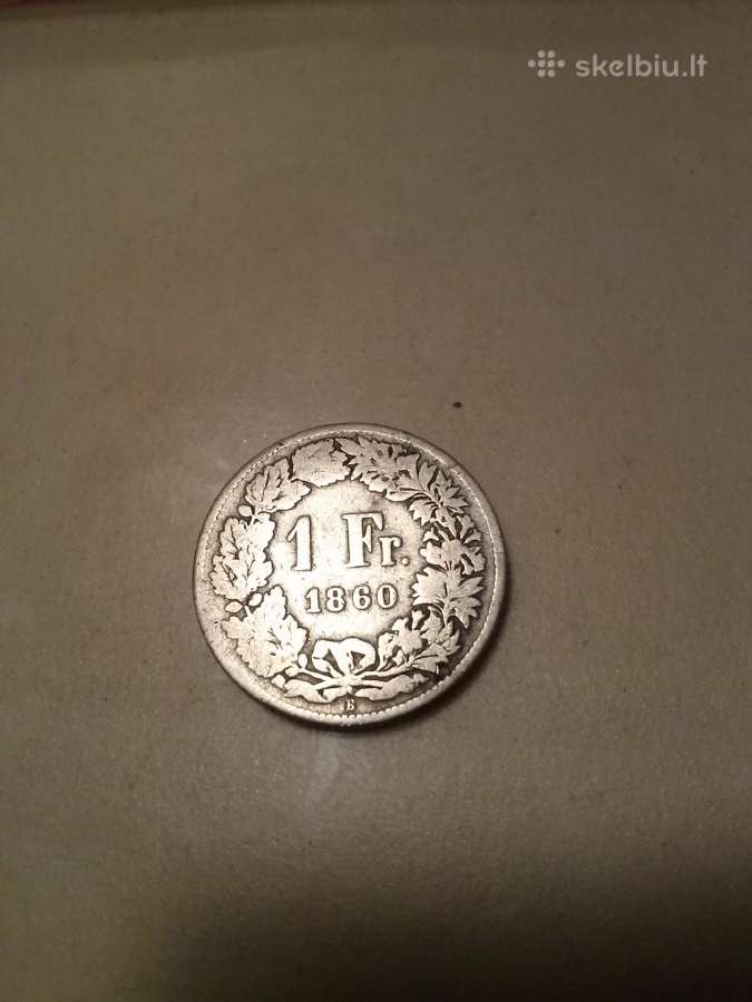 Monetos. 1frank.1860m - nuotraukos Nr. 4