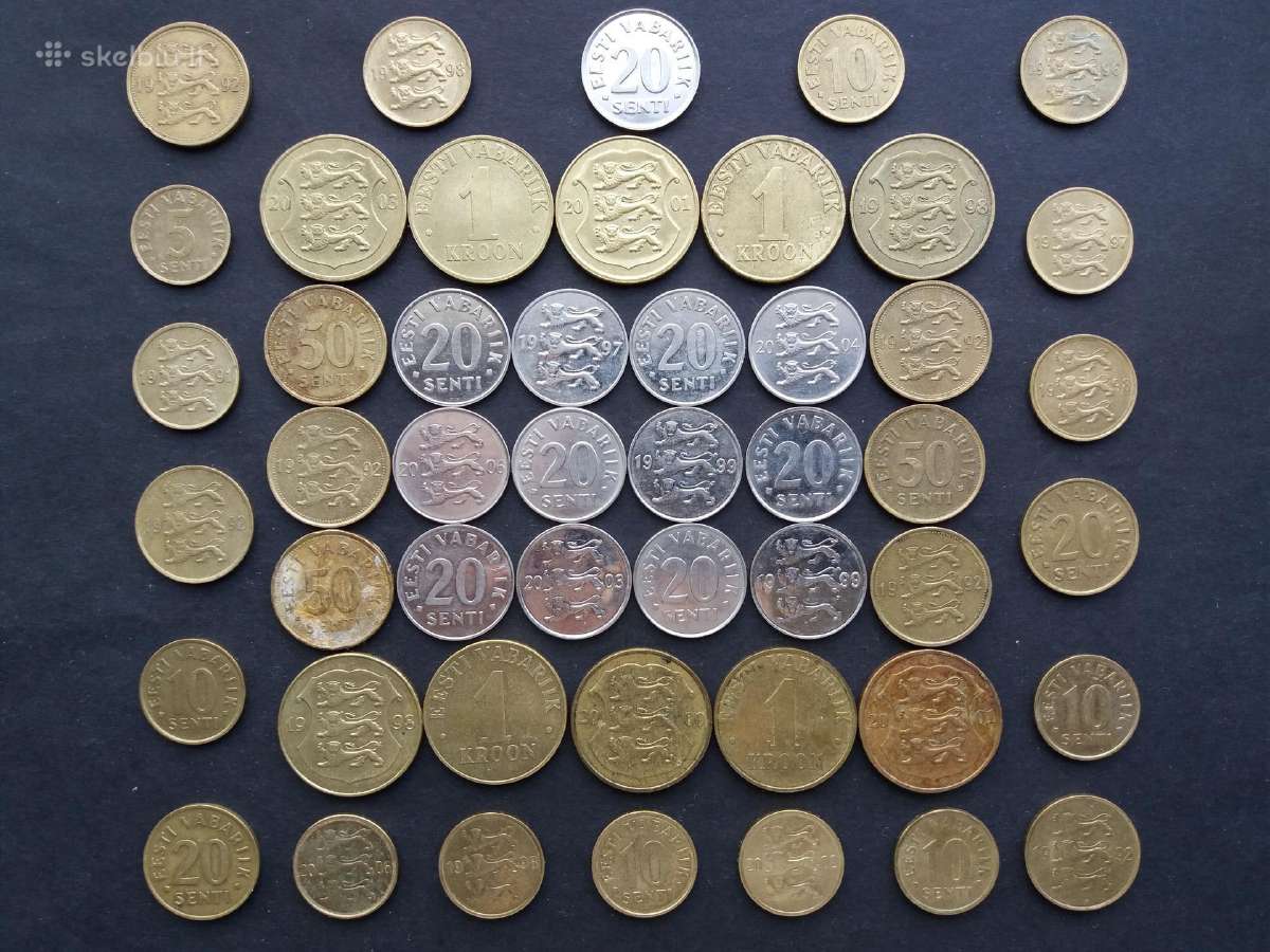 Atnaujinta. Estijos Respublikos monetos