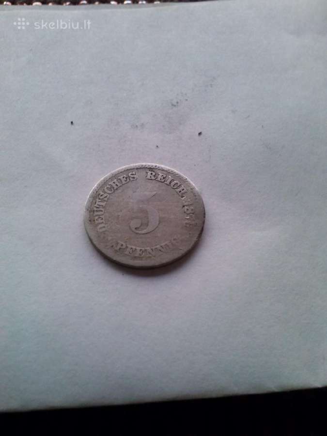 Monetos. 5 pfennig 1878m.
