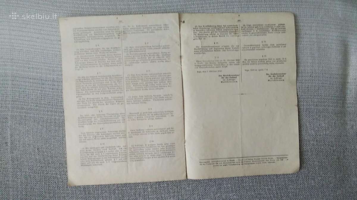 1942 m. Reichs komisaro nutarimai Kaune - nuotraukos Nr. 5