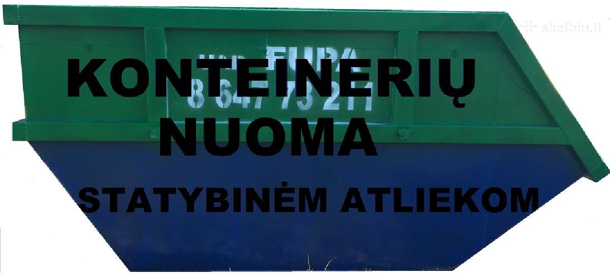Konteinerių nuoma, atliekų išvežimas, griovimas - nuotraukos Nr. 9