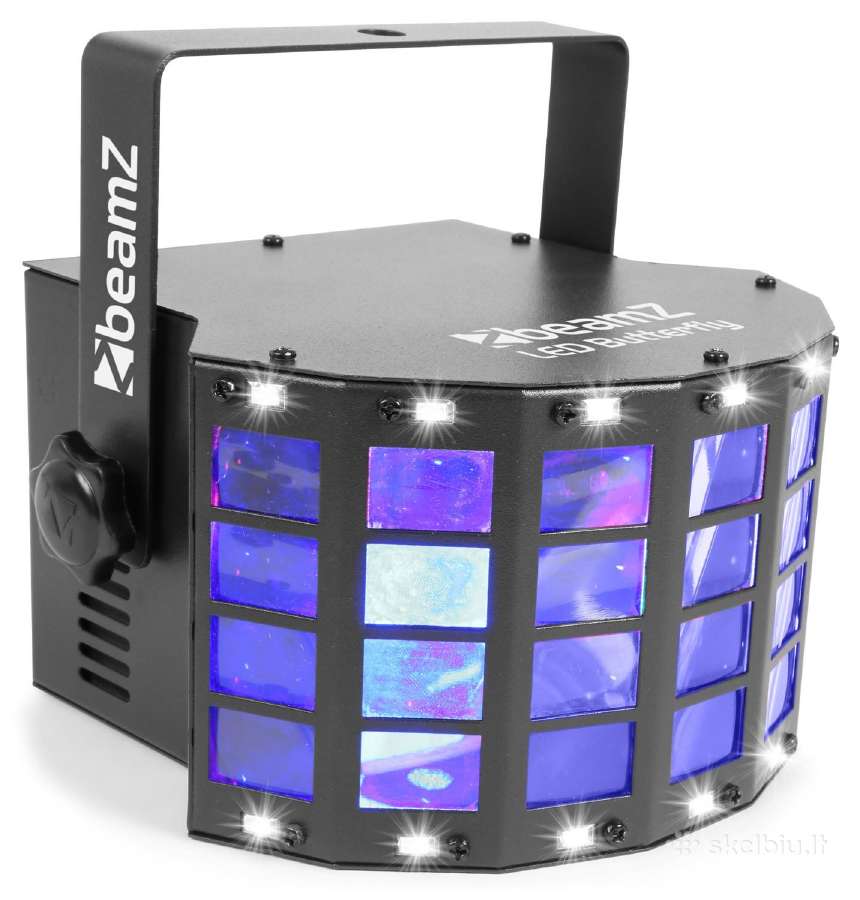 Beamz LED Butterfly su stroboskopu