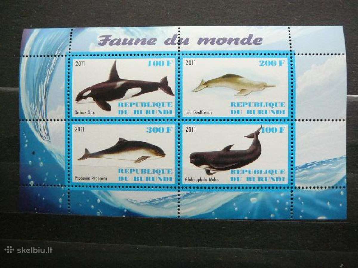 Banginiai Delfinai Burundis 2011 svarus g316a/b