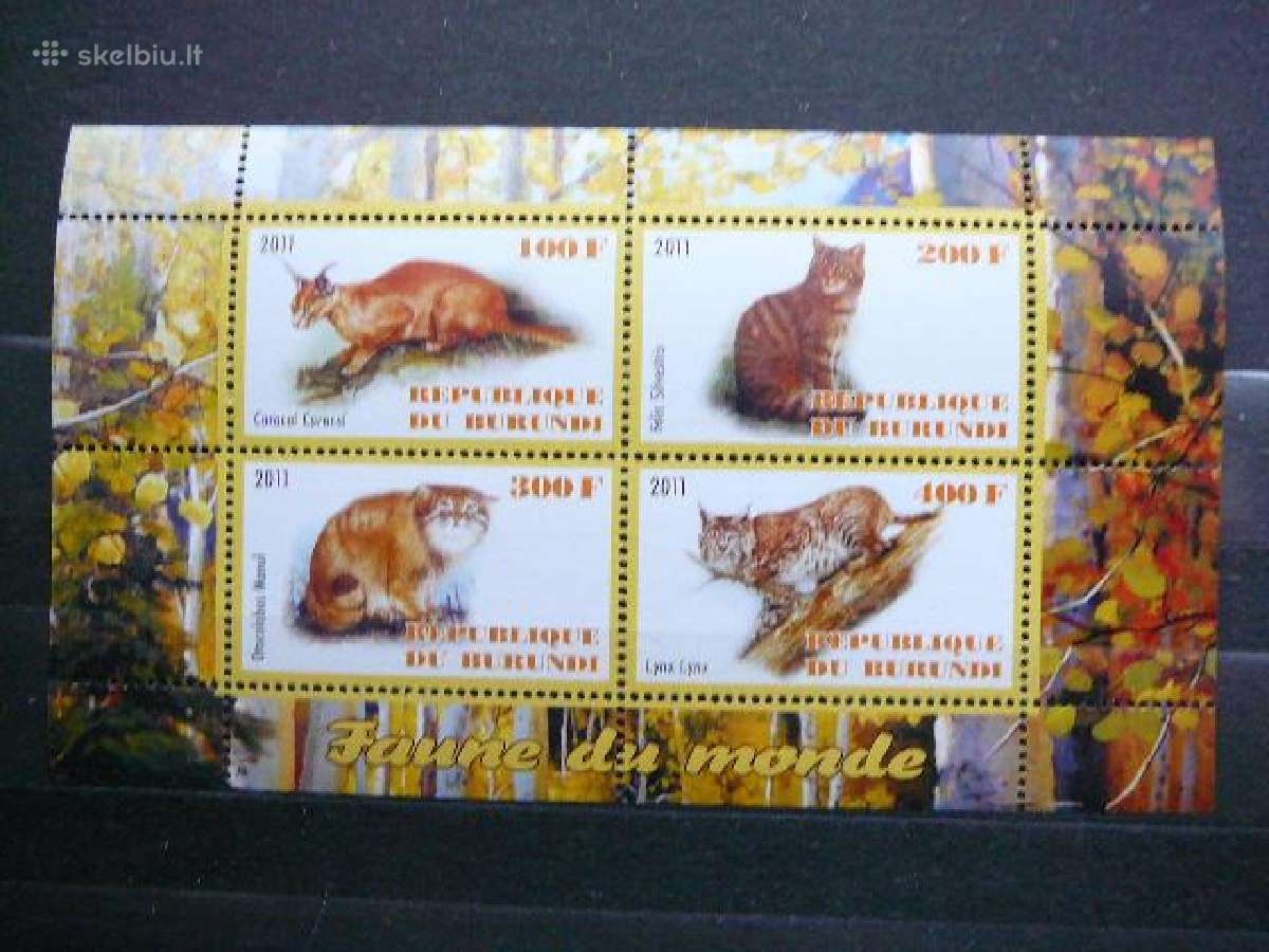 Kates laukines Burundis 2011 svarus g318a/b