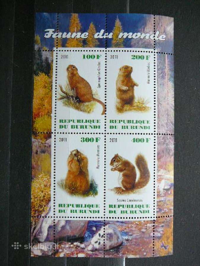 Bebrai Voveres Burundis 2011 svarus g319a/b