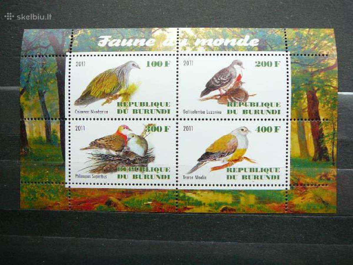 Pauksciai Burundis 2011 svarus g322a/b