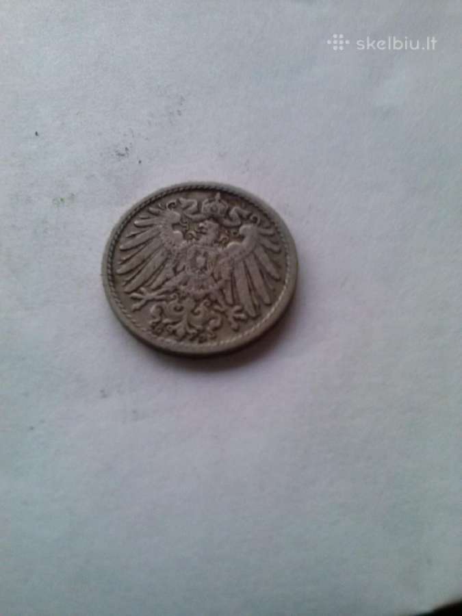 Monetos. 5 pfennig 1907m - nuotraukos Nr. 2