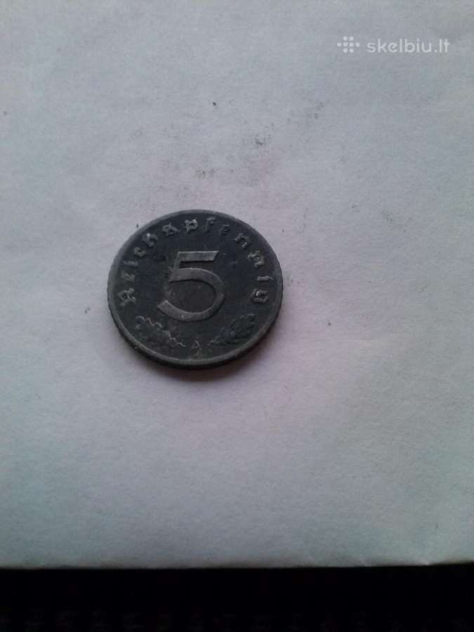 Monetos. 5 pfennig 1942m