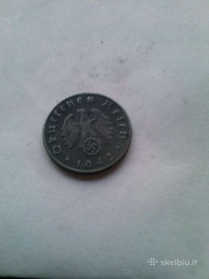 Monetos. 5 pfennig 1942m - nuotraukos Nr. 2