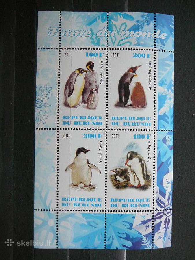 Pingvinai Burundis 2011 svarus g324a/b