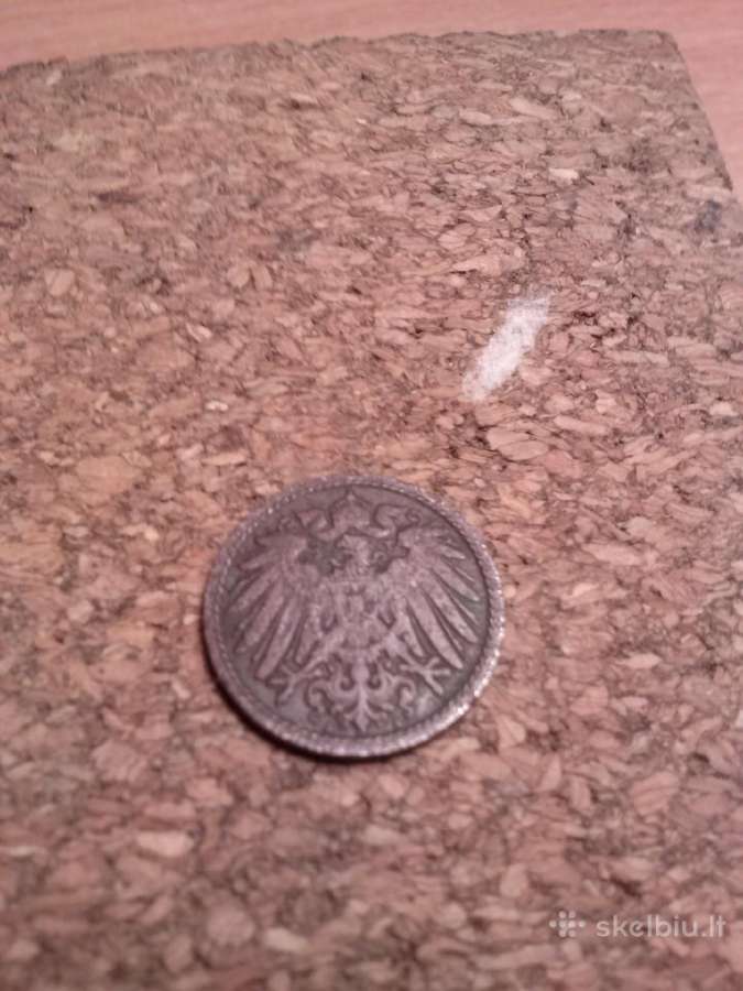 Monetos. 5 pfennig 1904m - nuotraukos Nr. 2