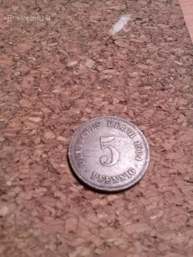 Moneta.5 pfennig 1910m