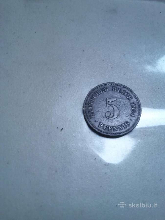 Moneta.5 pfennig 1910m - nuotraukos Nr. 3
